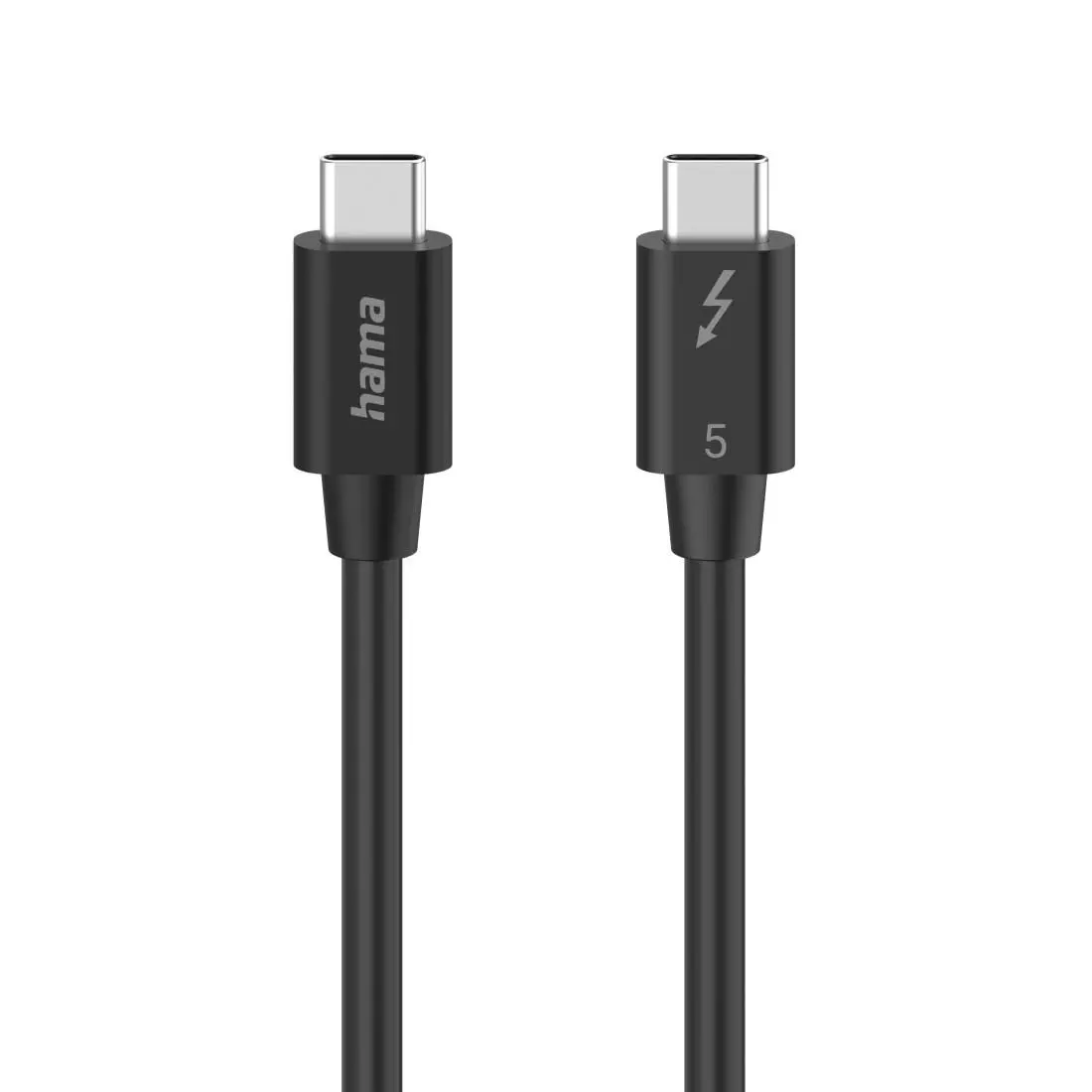 HAMA Cablu "USB-C" Thunderbolt-5, 80 Gbit/s, 5A, 240W, Ultra-HD 8K, 1.00 m
