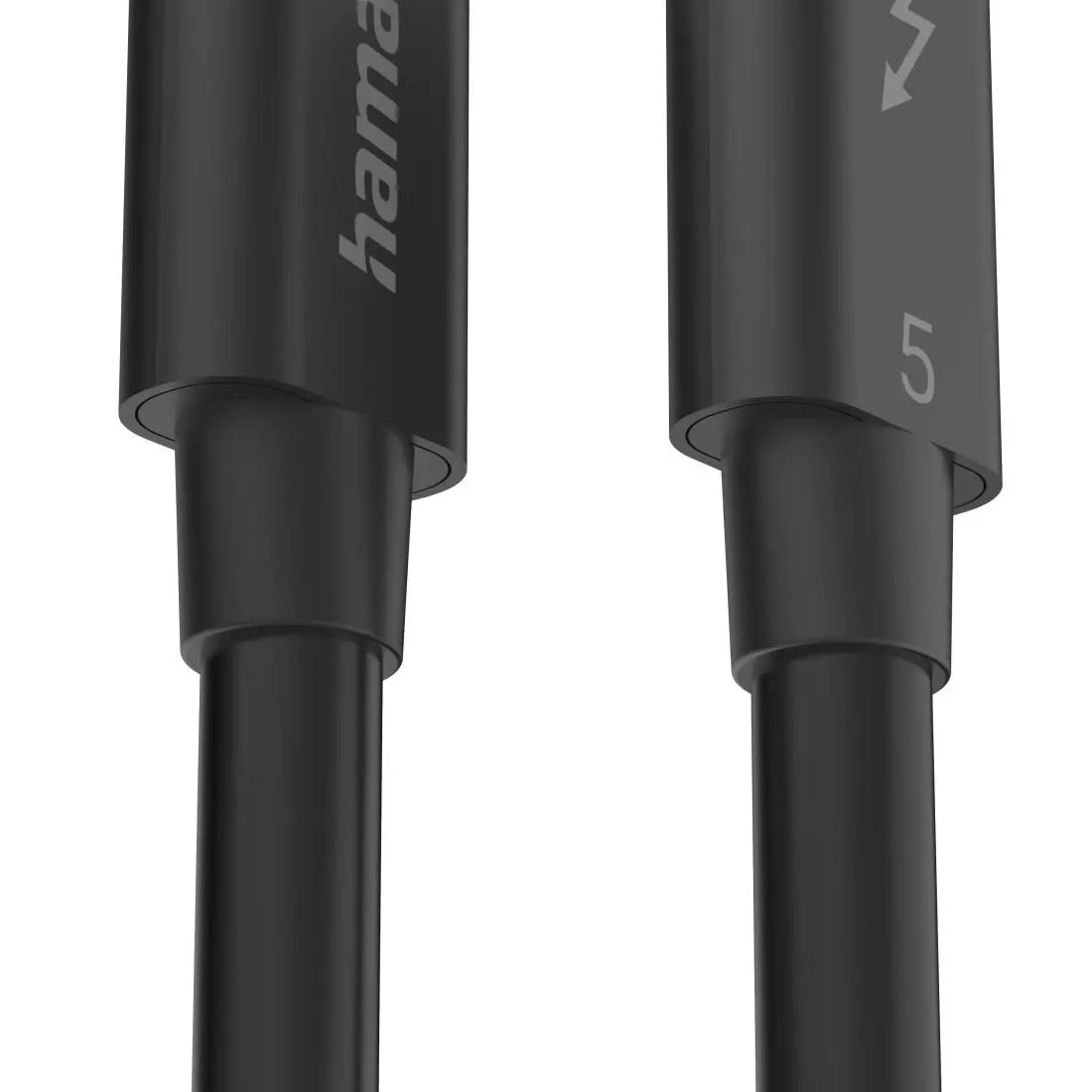 HAMA Кабел "USB-C" Thunderbolt-5, 80 Gbit/s, 5A, 240W, Ultra-HD 8K, 1.00 m - image 3