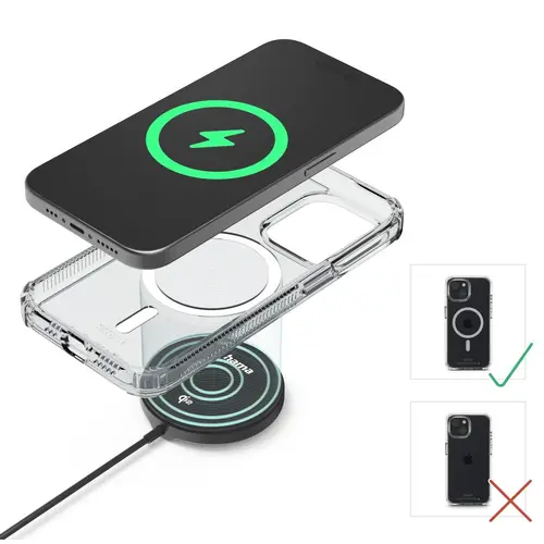 HAMA Безжично зарядно устройство Qi2, 15 W, черно, - image 11