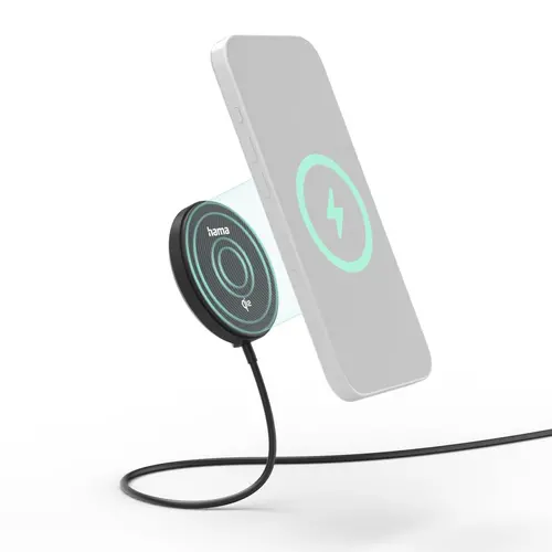 HAMA Безжично зарядно устройство Qi2, 15 W, черно, - image 13
