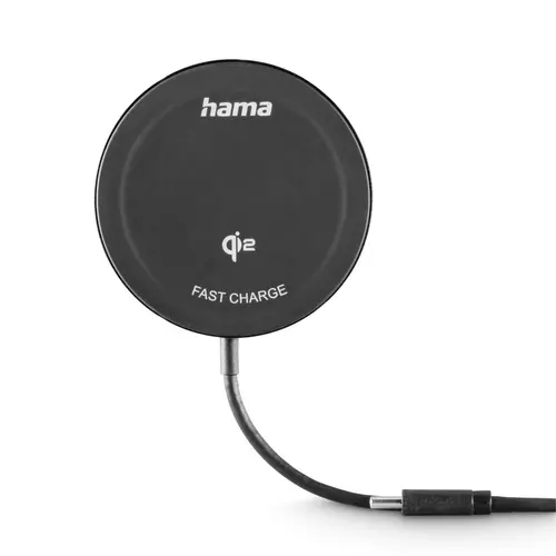HAMA Ασύρματος φορτιστής Qi2, 15 W, μαύρο - 1