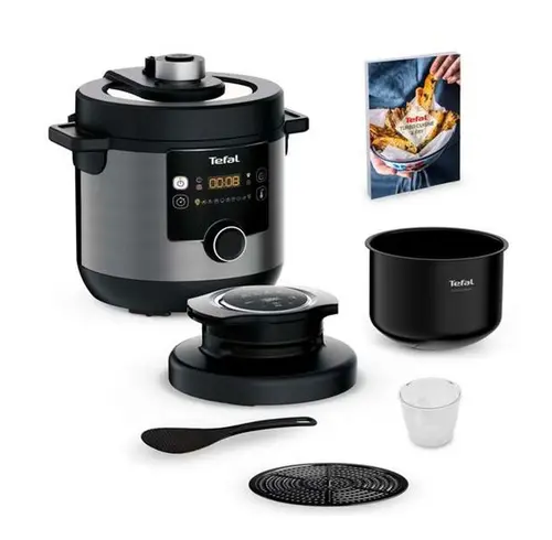 Мултикукър, Tefal CY778830 Turbo Cuisine N'Fry 7,6L (Crispy Lid Included), 1200W, Epc, Automatic Prg (10+5Air Frying), Easy Steam Release