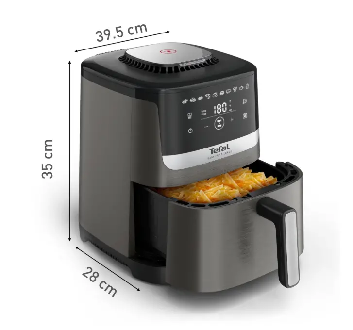Уред за здравословно готвене, Tefal EY551HE0 Fry Easy Fry Silence Xl Coal E - image 2