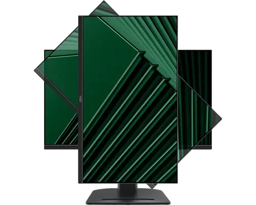 Монитор, MSI PRO MP275PG, 27", 1ms, 100Hz, IPS, 1920x1080 (FHD), 16:9, FLAT, Adaptive-Sync, MSI Power Link, EyesErgo, 78% SRGB, AG, 300 nits, 1000:1, DP (1.2a), HDMI 1.4b, VGA, Line-in, Speakers 2x2W, Pivot, Heigh Adj. 130 mm, VESA, Black, 6.03kg - image 1