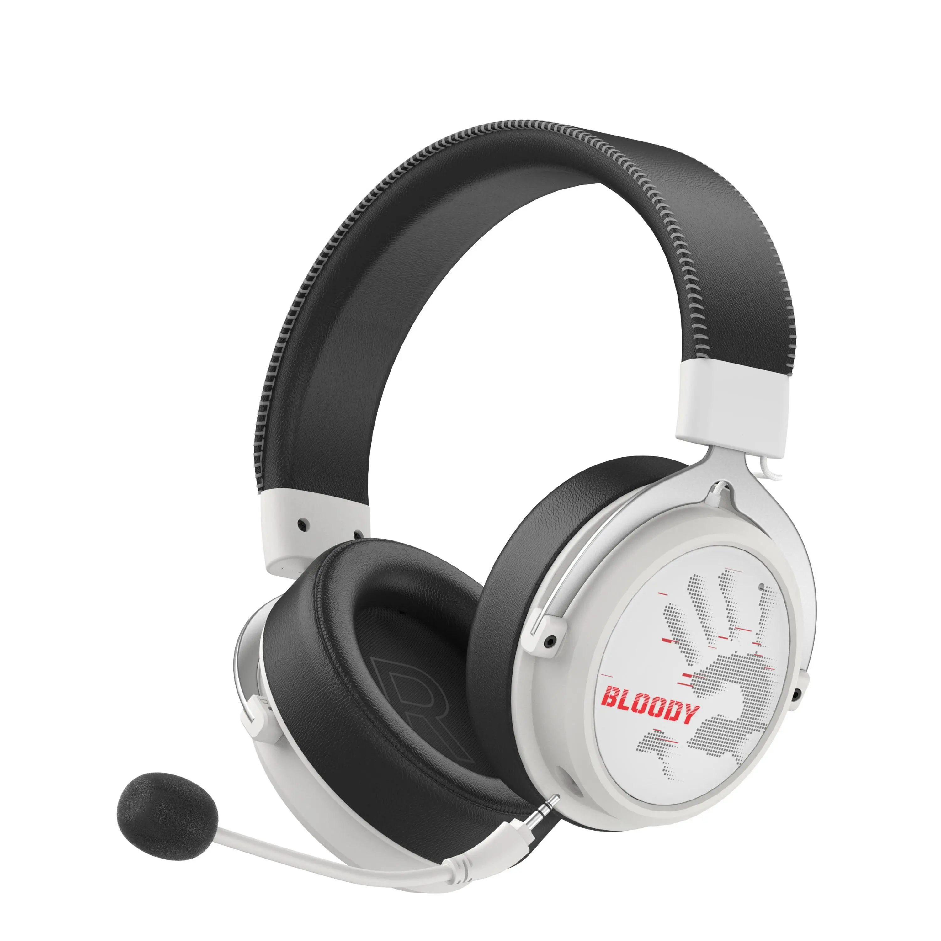 A4tech Bloody МR-590 Ασύρματα gaming ακουστικά με μικρόφωνο, Bluetooth, βύσμα 3.5mm, λευκό