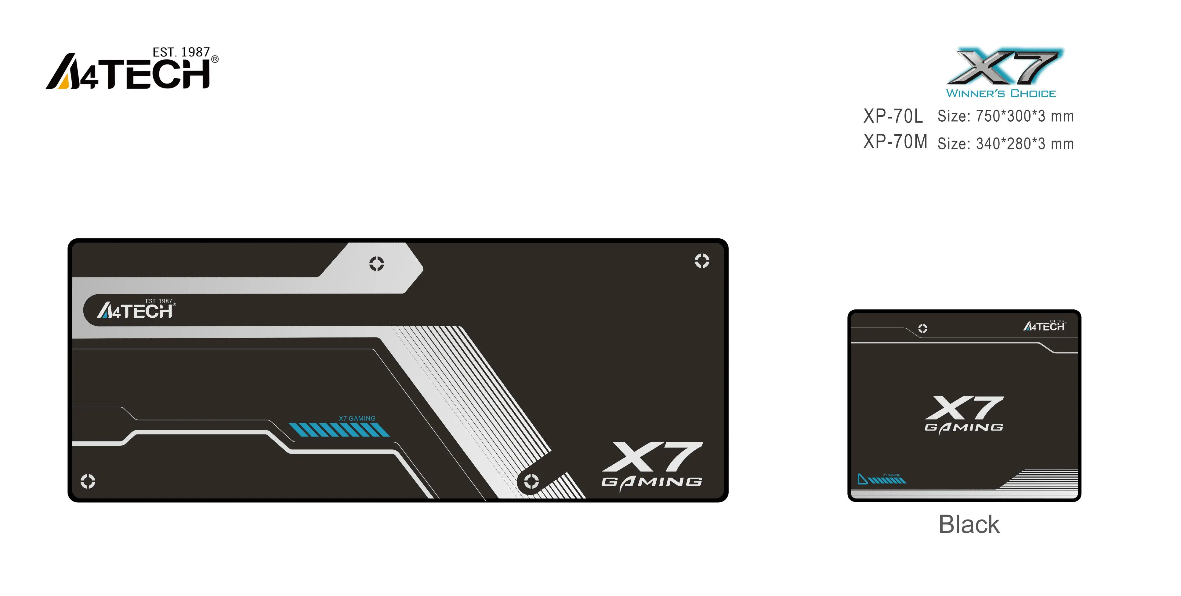 A4Tech X7 Геймърски пад за мишка XP-70L, размер, 750 x 300 x 3mm - image 3
