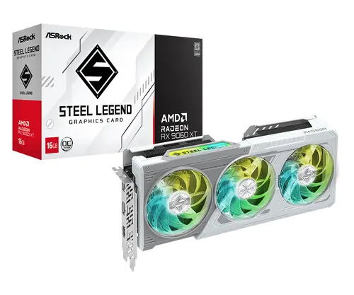 Видео карта ASRock RADEON RX 9060 XT Steel Legend 16GB OC GDDR6 - image 5