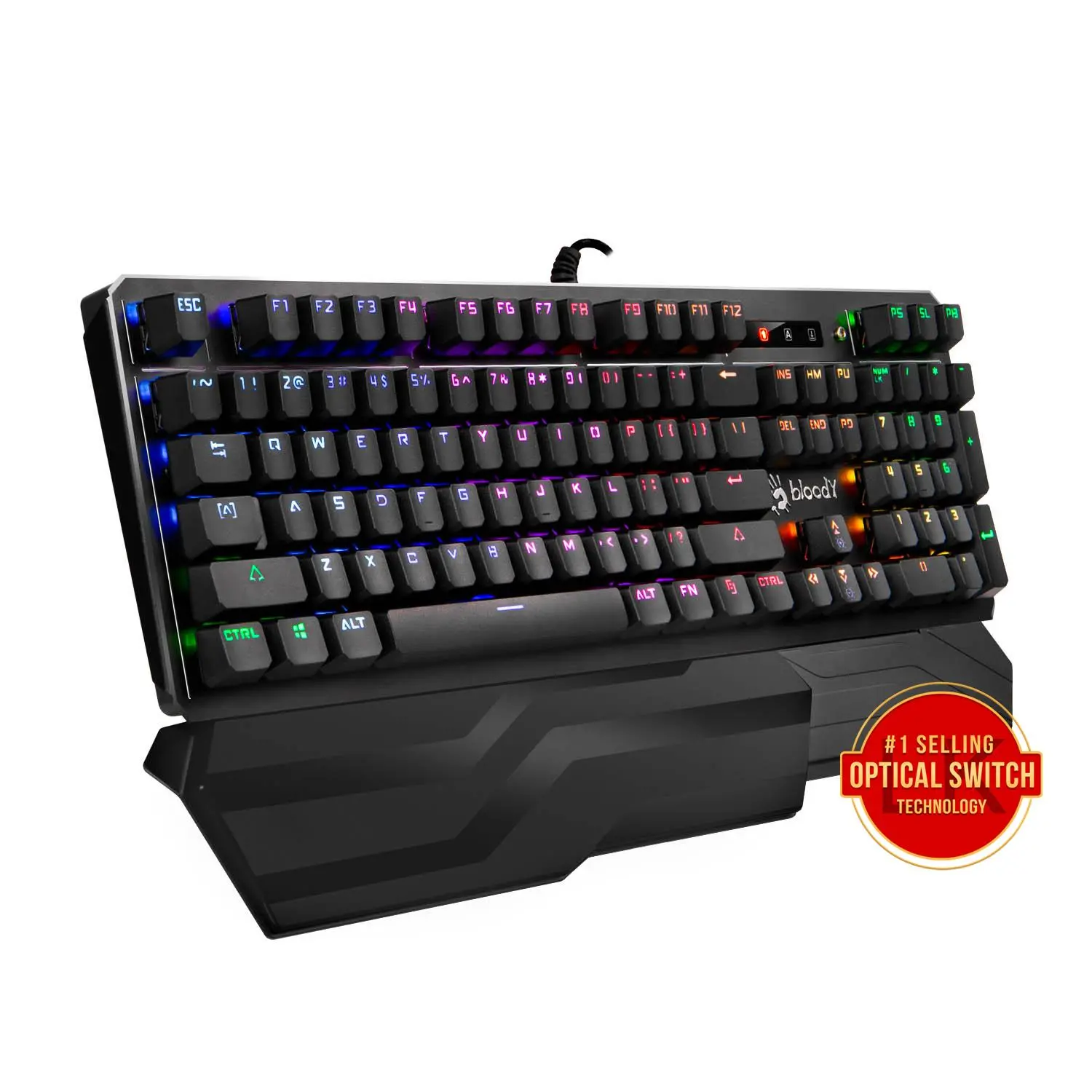 A4tech Bloody B975 Геймърска механична клавиатура, Brown switch - image 1