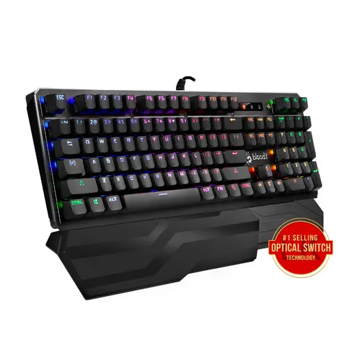 A4tech Bloody B975 Геймърска механична клавиатура, Brown switch - image 1