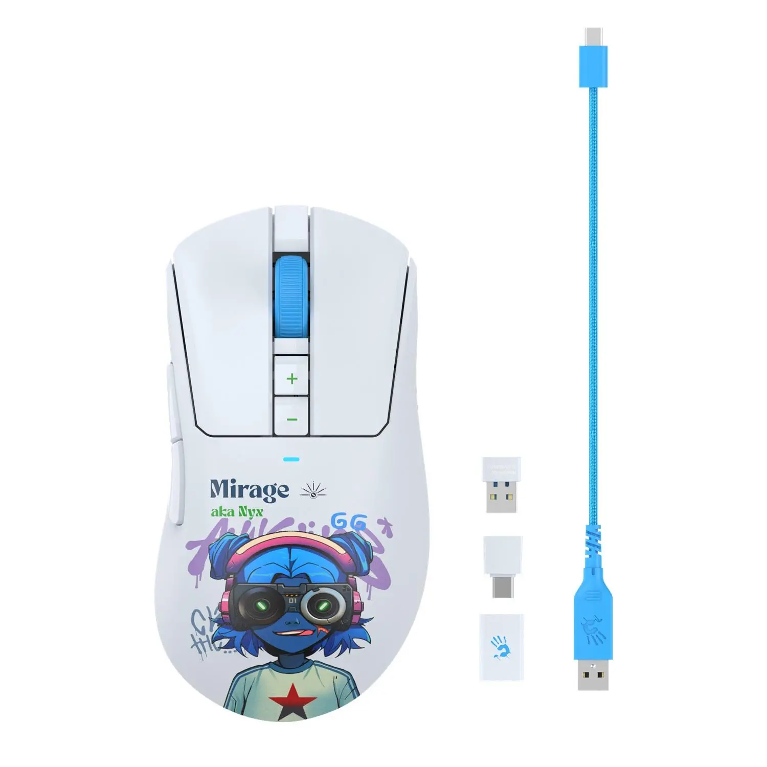 A4tech Bloody R73 Pro Nyx Mirage Геймърска безжична оптична мишка - image 1