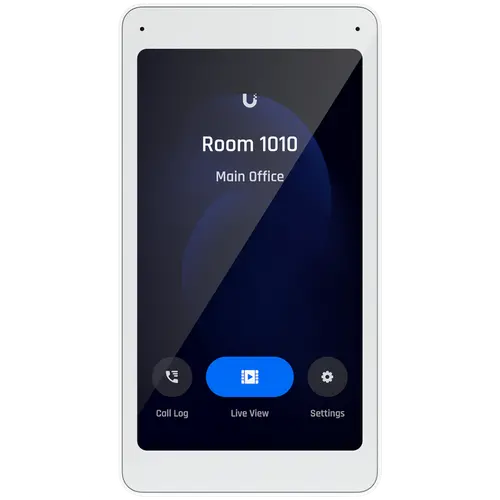 Ubiquiti UA-Intercom-Viewer Display that pairs with the Access Intercom for visitor screening and remote access control, to mount in multiple locations throughout your building.