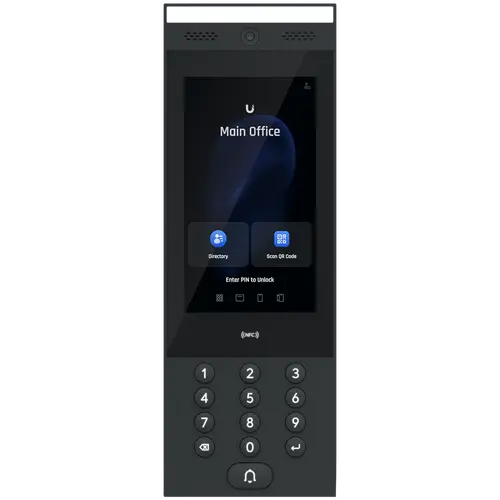 Ubiquiti UA-Intercom indoor/outdoor intercom terminal for managing residential and commercial building entry requests