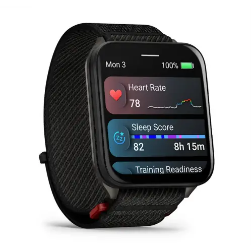 Garmin Venu® X1 - Venu® X1 - Black с Slate титаниев заден капак и Black ComfortFit найлонова каишка 010-02980-02 - image 2