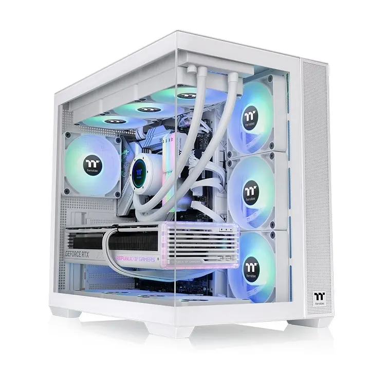 Carcasă de calculator, Thermaltake View 380 TG ARGB Snow