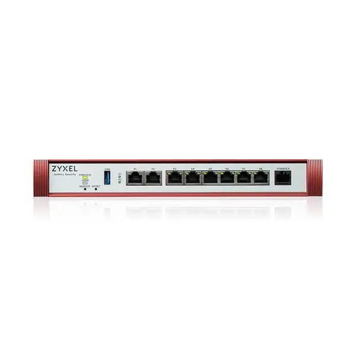 Защитна стена, Zyxel USG FLEX 200 H, User-definable ports with 2*2.5G & 6*1G, 1*USB with 1 YR Gold Security Pack