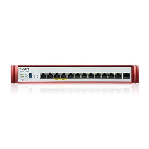 Защитна стена, ZyXEL USG FLEX 500 H, 2*2.5G, 2*2.5G( PoE+) & 8 Gigabit user-definable ports, 1*USB with 1 YR Gold Security Pack