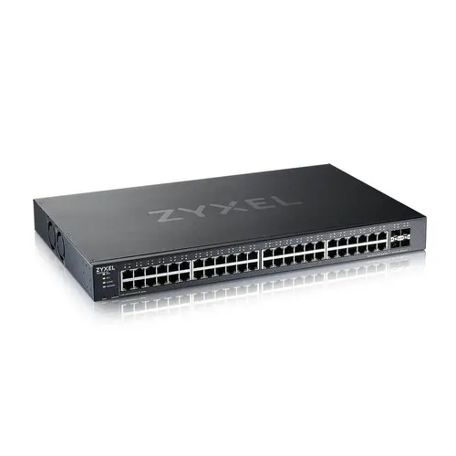 Комутатор, Zyxel XGS1935-52, 52 Port Lite-L3 Smart Managed Switch, 48x Gigabit Copper and 4x 10G SFP+, hybrid mode, standalone or NebulaFlex Cloud - image 1