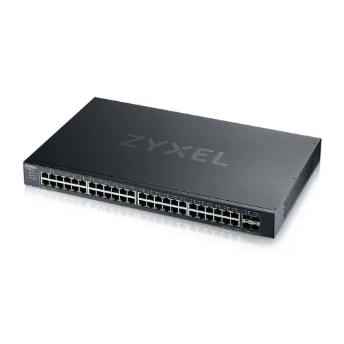Комутатор, Zyxel XGS1935-52, 52 Port Lite-L3 Smart Managed Switch, 48x Gigabit Copper and 4x 10G SFP+, hybrid mode, standalone or NebulaFlex Cloud