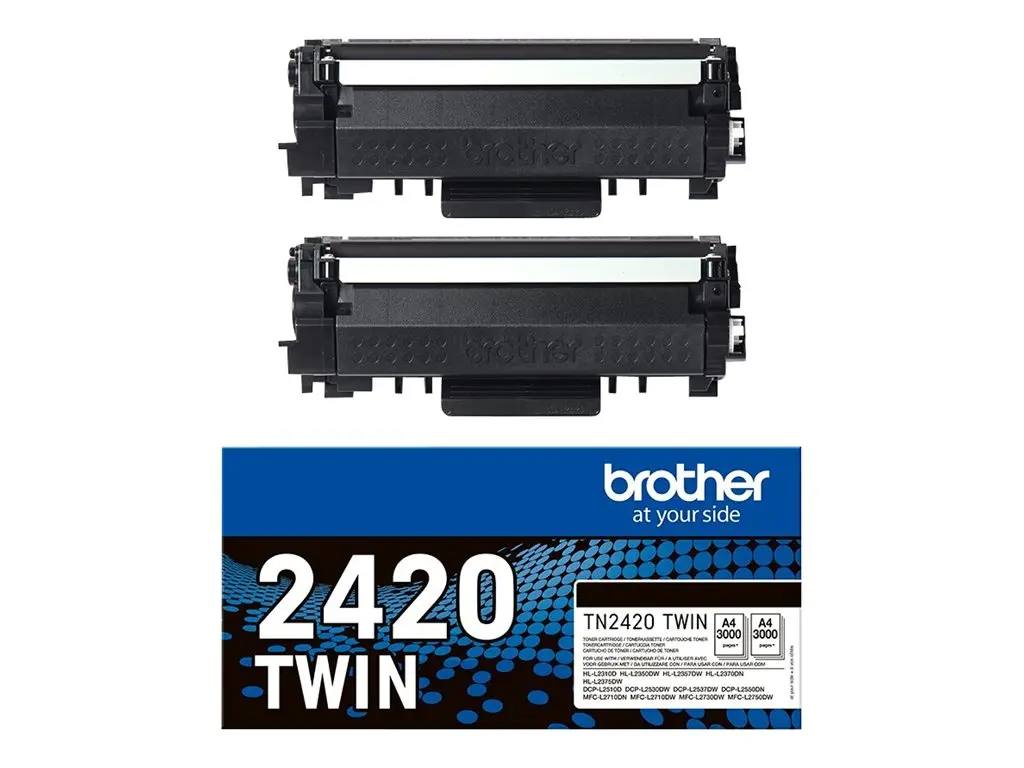 BROTHER TN2420 TWIN-pack black toners BK 3000pages/cartridge - image 1