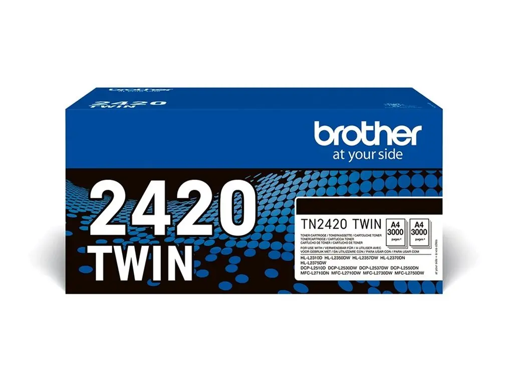 BROTHER TN2420 TWIN-pack black toners BK 3000pages/cartridge - image 2