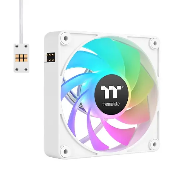 Вентилатор, Thermaltake CT120 EX Reverse ARGB Sync PC Cooling Fan 3 Pack Magnetic Connect White