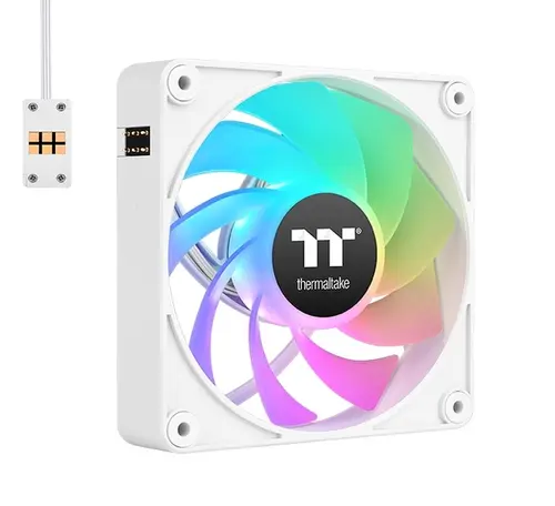 Вентилатор, Thermaltake CT140 EX Reverse ARGB Sync PC Cooling Fan 3 Pack Magnetic Connect White
