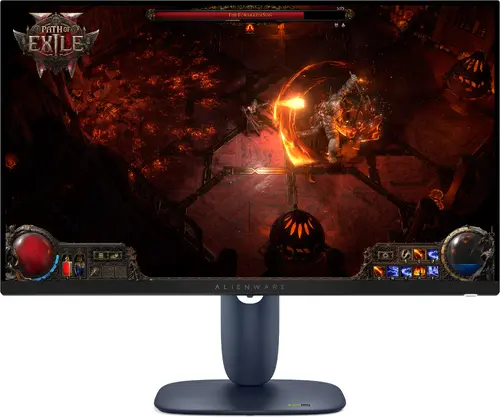 Монитор, Dell Alienware AW2725DM, 27" LED , IPS AG, WQHD 2560 x 1440, 95% DCI-P3, NVIDIA G-SYNC, AMD FreeSync, 180Hz, 1ms GtG, 1000:1, 400 cd/m2, HDMI, DP, USB HUB, Height Adjustable, Pivot, Swivel, Tilt, PIP, PBP, Black