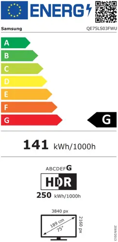 Телевизор, Samsung The Frame Pro 75LS03FW Smart 4K Ultra HD 100Hz ( Up to 144Hz) Model 2025 - image 17