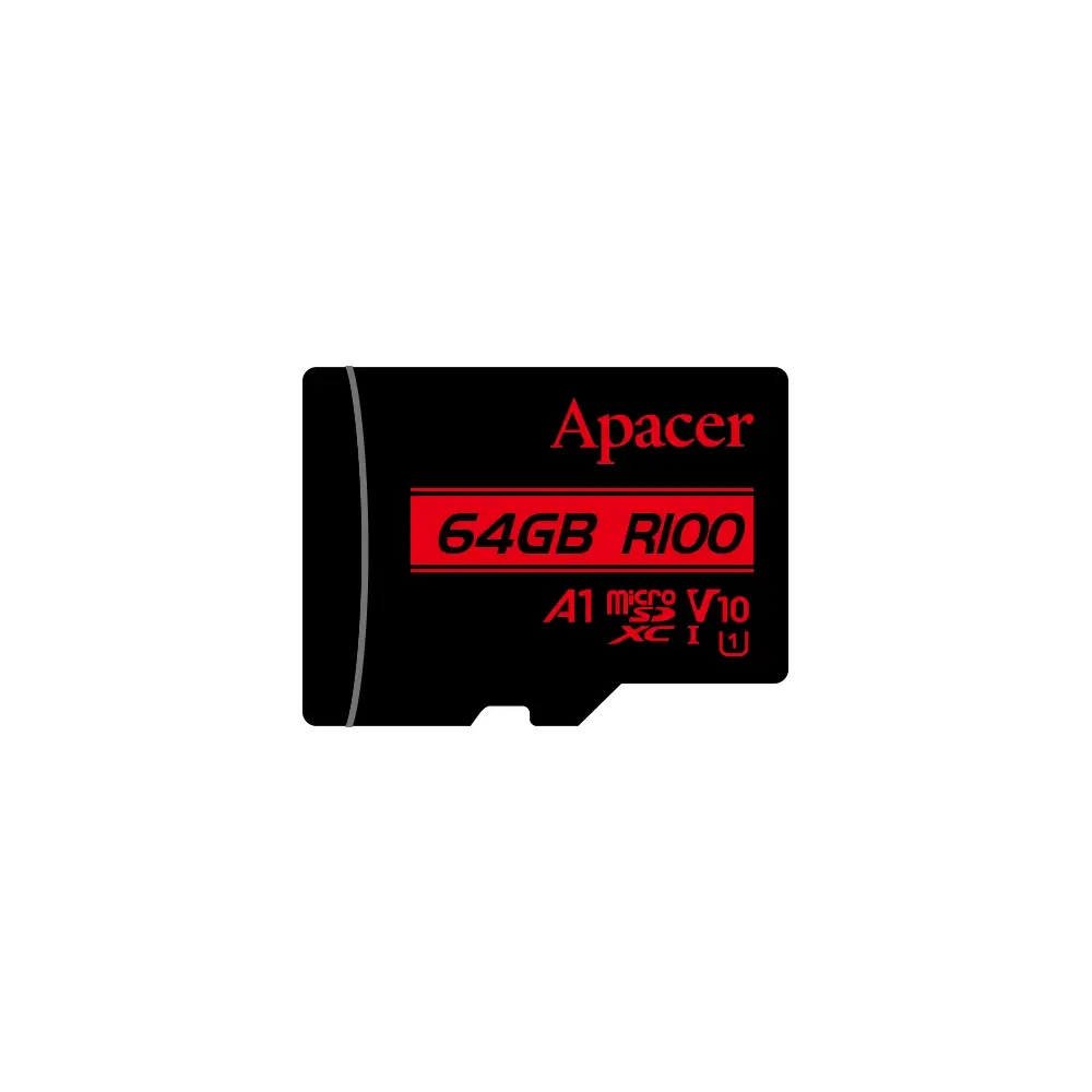 Памет, Apacer 64GB microSDHC/SDXC UHS-I U1 V10 A1 (1 adapter)