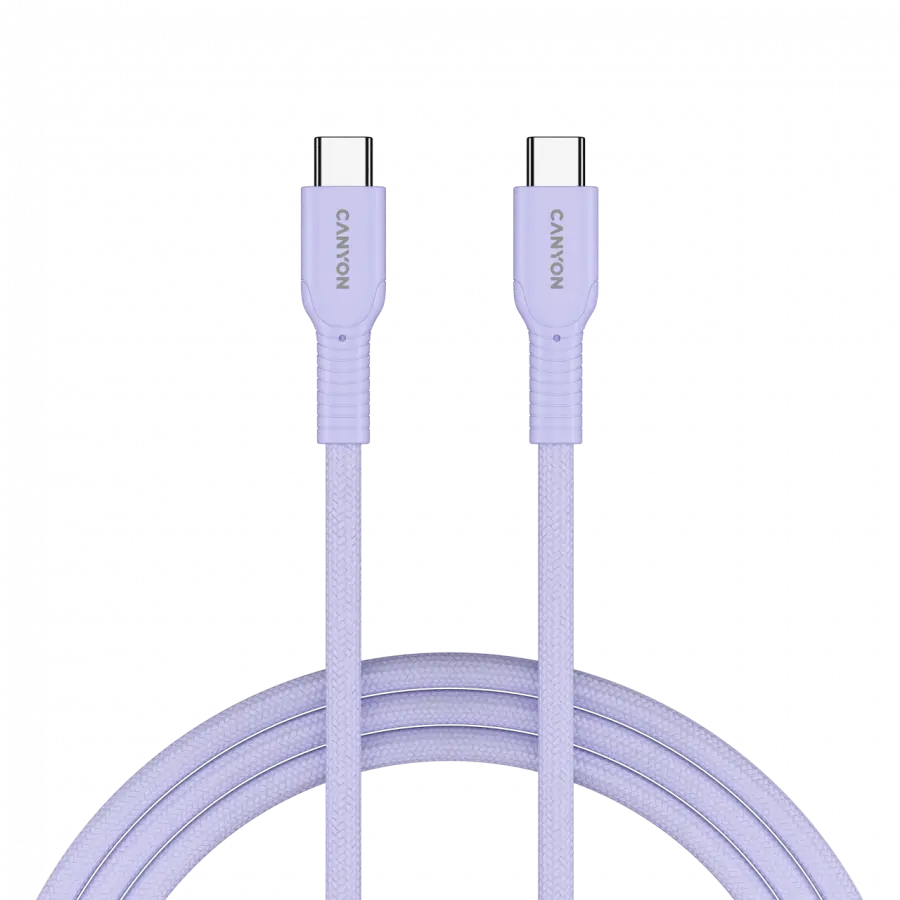 CANYON cable OnWire 60CL C-C 60W COLOR Braided 1m Purple - image 3