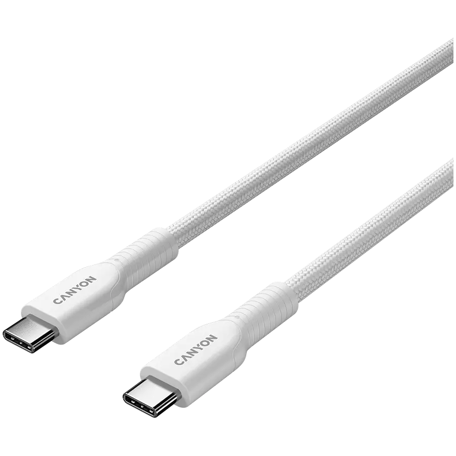 CANYON cable OnWire 60CL C-C 60W COLOR Braided 1m White - image 1