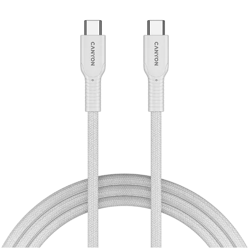 CANYON cable OnWire 60CL C-C 60W COLOR Braided 1m White