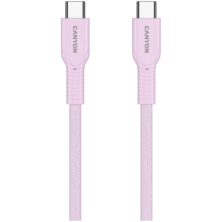 CANYON cable OnWire 60CL C-C 60W COLOR Braided 1m Pink - image 2