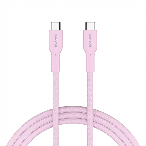 CANYON cable OnWire 60CL C-C 60W COLOR Braided 1m Pink - image 3