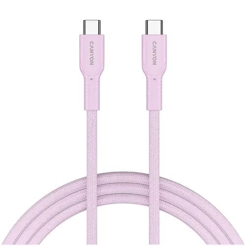 CANYON cable OnWire 60CL C-C 60W COLOR Braided 1m Pink