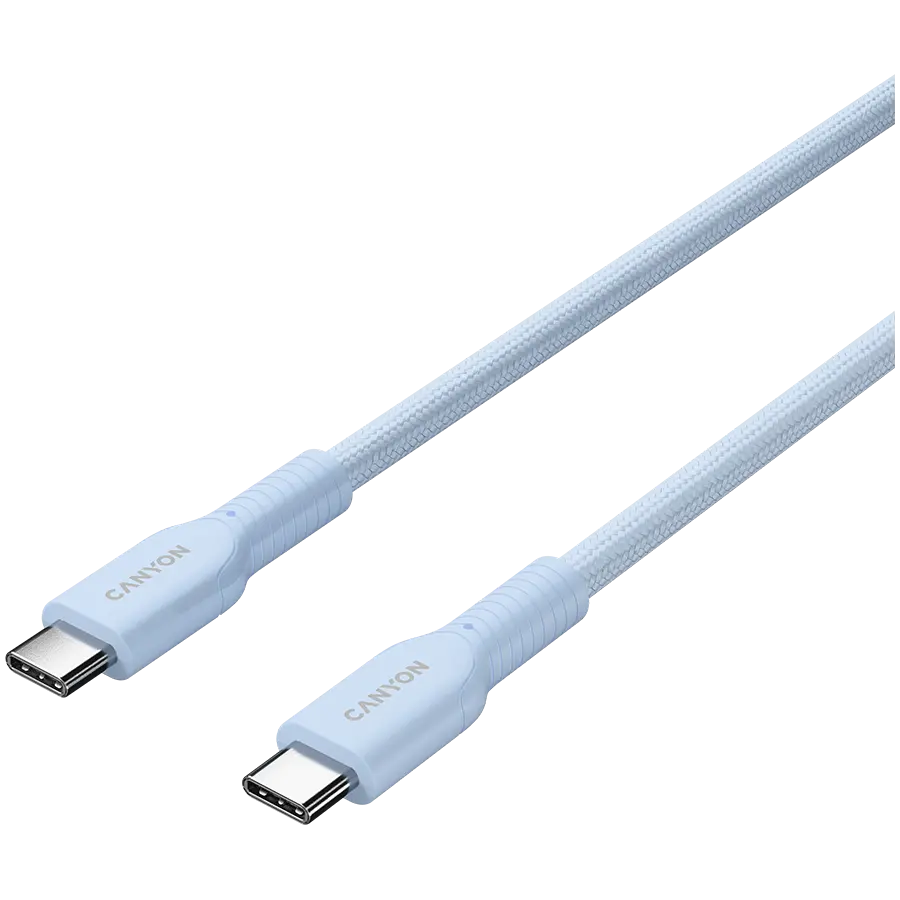 CANYON cable OnWire 60CL C-C 60W COLOR Braided 1m Light Blue - image 1