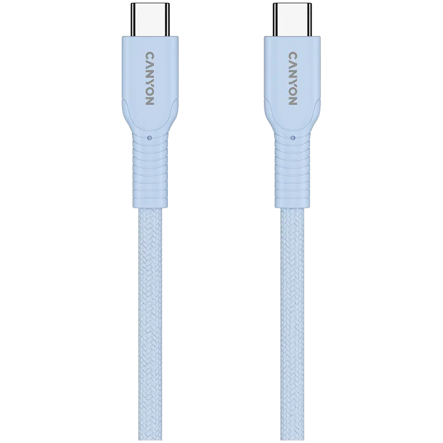 CANYON cable OnWire 60CL C-C 60W COLOR Braided 1m Light Blue - image 2