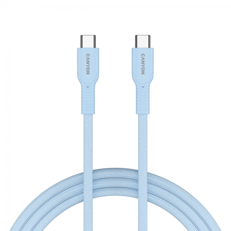 CANYON cable OnWire 60CL C-C 60W COLOR Braided 1m Light Blue - image 3