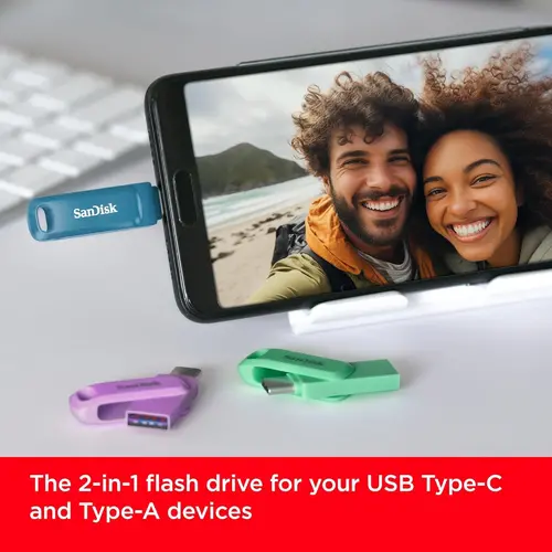SANDISK Ultra Dual Drive Go USB Type- C, Navagio Bay, Global, 400MB/s 256GB - 3