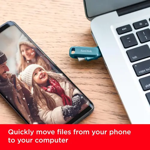SANDISK Ultra Dual Drive Go USB Type- C, Navagio Bay, Global, 400MB/s 256GB - 4