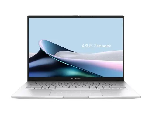 Лаптоп, Asus Zenbook UX3405CA-PZ067X,Intel Ultra 9  285H 2.9 GHz (24MB Cache, up to 5.4 GHz, 16 cores, 16 Threads), 14.0 OLED WQXGA+(WQ+) 2880X1800 16:10 Bend+400nits, Touch , LPDDR5X 32GB ( 32GB LPDDR5X on board ),1TB  SSD G4, Windows 11 PRO, Foggy Silver +Styl - image 1