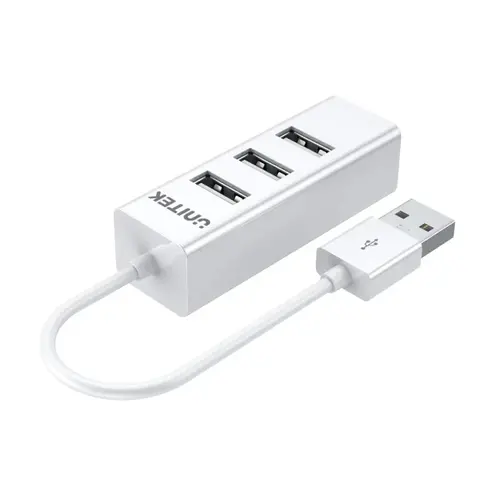 Unitek хъб USB 2.0 HUB 4 port White - Y-2146 - image 1