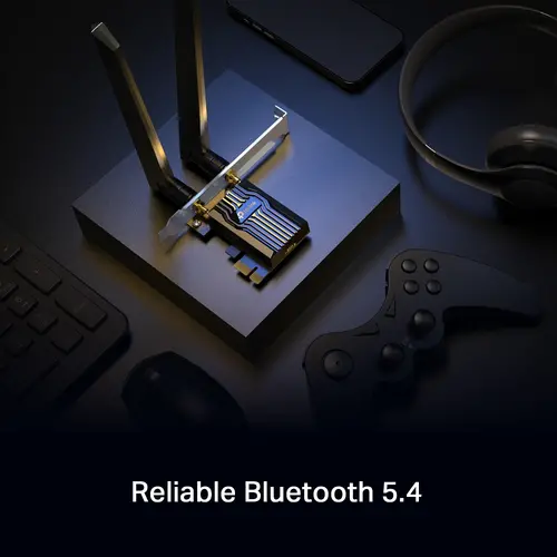 Безжичен адаптер TP-LINK Archer TBE552E, BE9300, Wi-Fi 7,Bluetooth 5.4, PCI Exp. - image 6