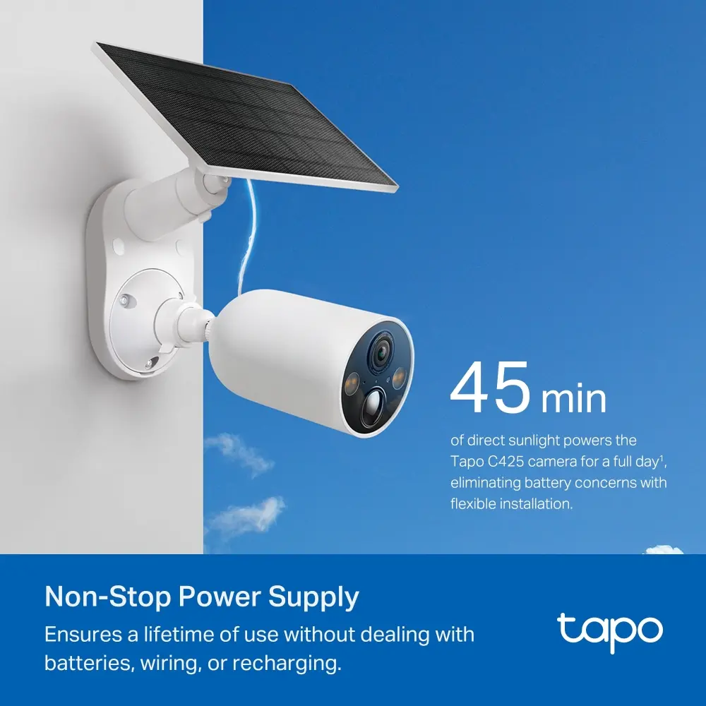 Камера TP-Link Tapo C425 KIT, включва 1бр.Tapo C425 и1бр.Tapo A200 - image 3