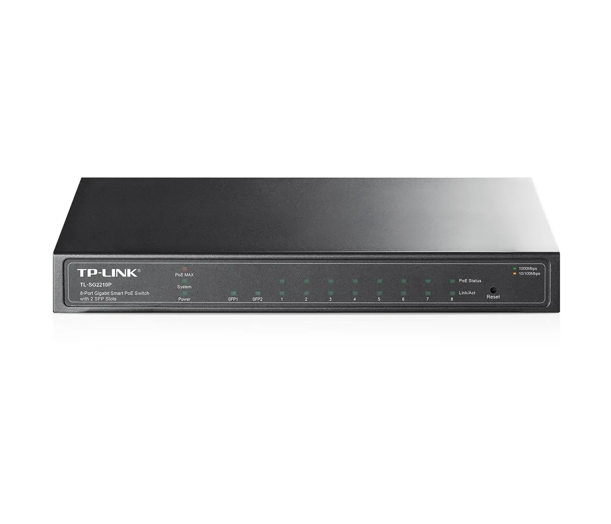 Комутатор TP-LINK SG2210P, 8x Gigabit PoE порта, 2x SFP слота, управляем - image 2