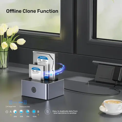 Unitek докинг станция Storage - HDD Dock - 2 BAY - Y-3026GY01-EU - image 12