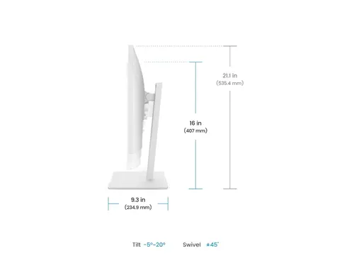 Монитор, BenQ GW2786TC LED MONITOR GW2786TC WHITE - image 3