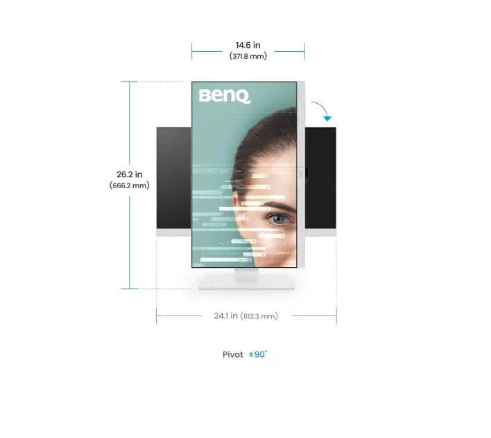 Монитор, BenQ GW2786TC LED MONITOR GW2786TC WHITE - image 5