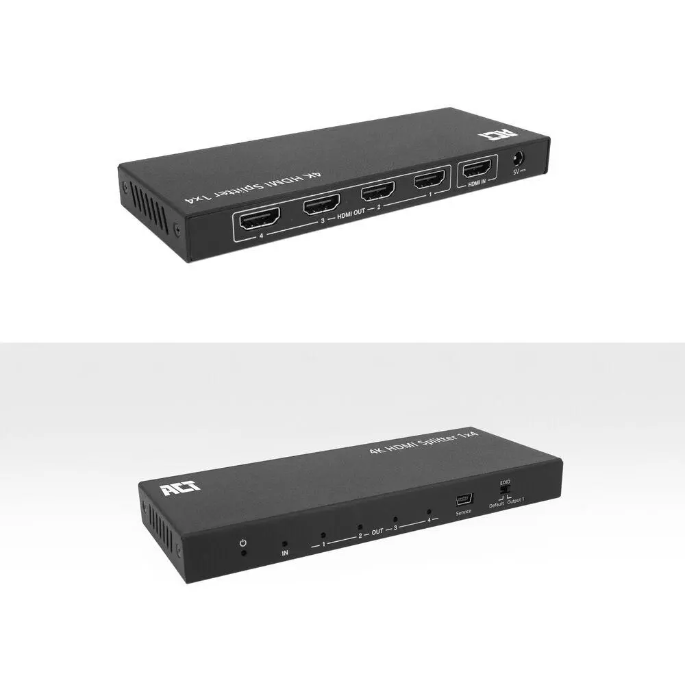 ACT HDMI Сплитер AC7832 4К HDMI сплитер, 1 вход.4 HDMI изхода - image 3