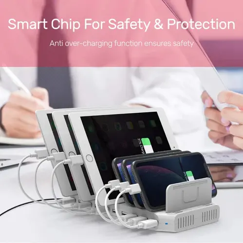 Unitek зарядна станция за мобилни устройства 10 Port Charging Station 96W - Y-2172 - image 4